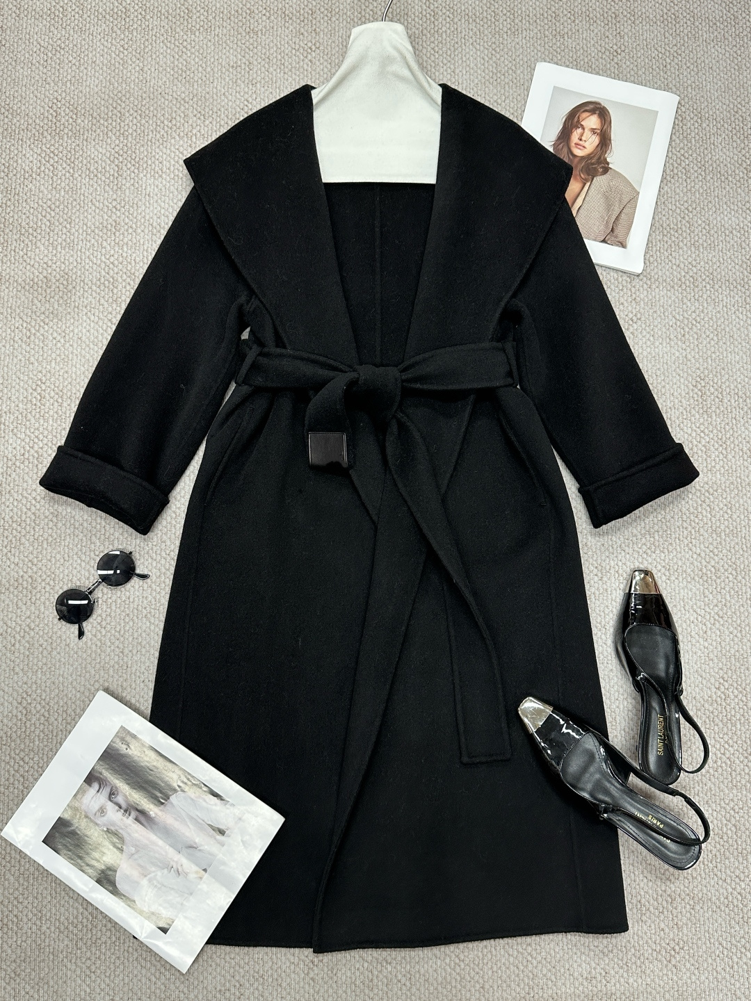 NO:944993,L* autumn and winter navy tie belt double-sided cashmere coat, composition 10 cashmere 90 wool, color black, brown, orange, Loewe-clothing, loewe, ties,19860909L*秋冬海军领带腰带双面羊绒大衣 成分10羊绒90羊毛 颜色黑色 咖色 橘色,罗意威-服装,loewe,ties,,Women's clothing