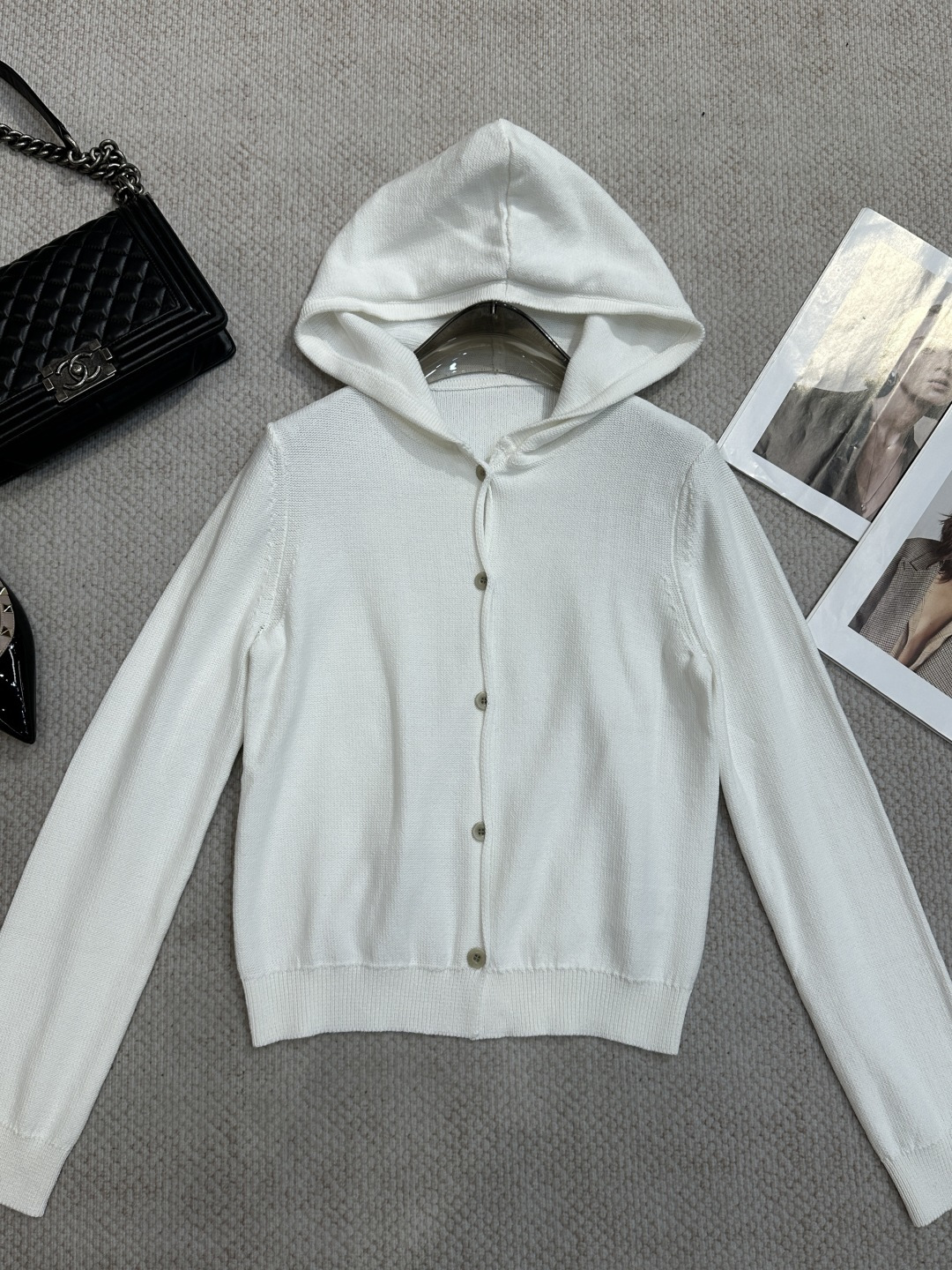 NO:951099,Early autumn new college style lazy and slim hooded cardigan. Composition: 23 linen and 65 cotton. Size SML, women's clothing, hats,19860909早秋新品学院风慵懒松弛显瘦连帽开衫 成分23亚麻65棉 尺码SML,女装,hats,,Women's clothing