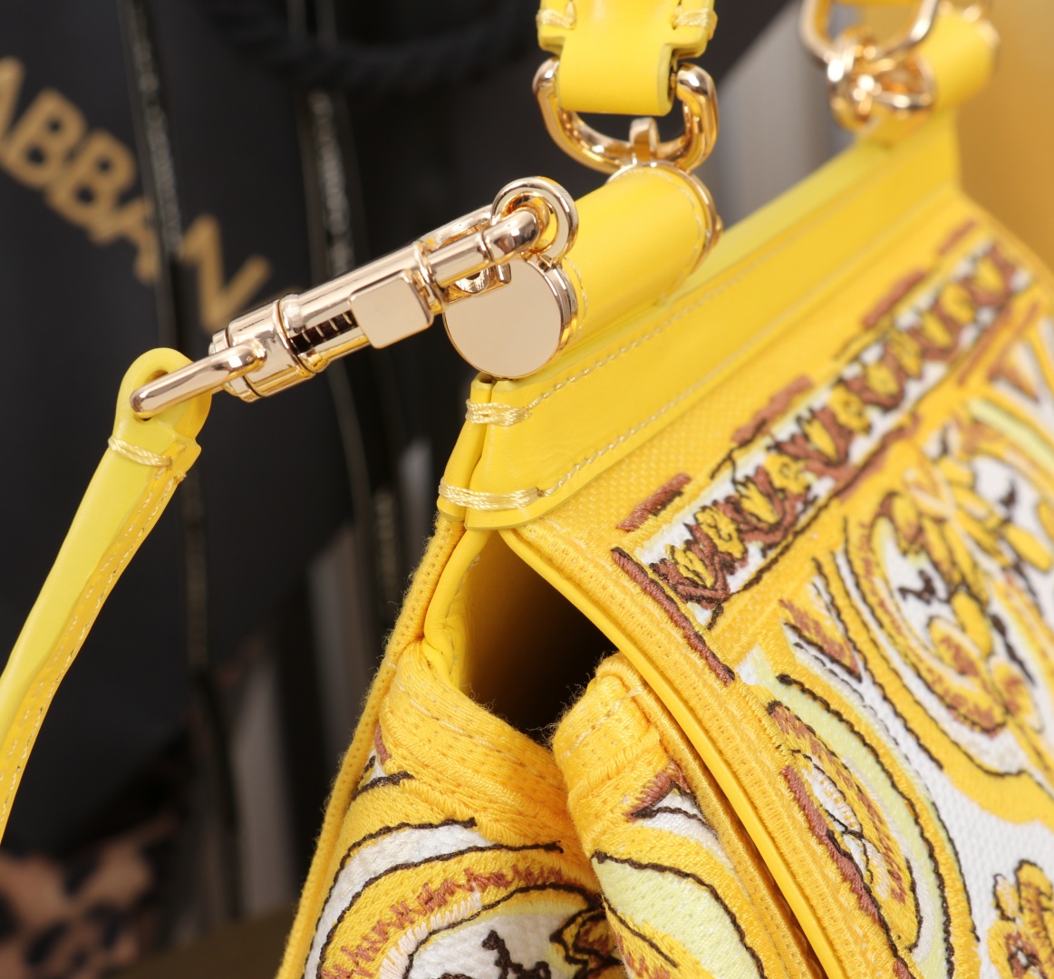 Dolce & Gabbana Sicily Lemon Print Leather Top Handle Satchel Bag, Yellow 8 cmp a1749043688648 8652
