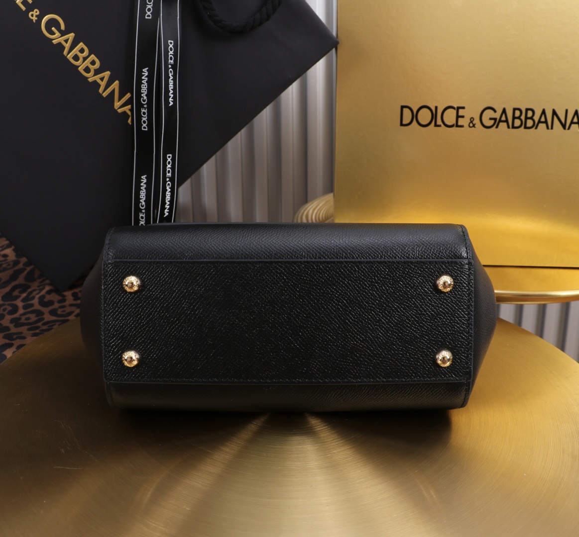 Dolce & Gabbana Sicily 11125 Black Leather Satchel, 21x16x8 cm 6 cmp a1751566727244 8548