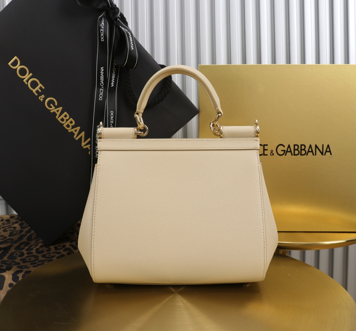 Dolce & Gabbana Sicily 11125 Leather Satchel, Nude Almond, 21x16x8cm 5 cmp a1751566834386 8886