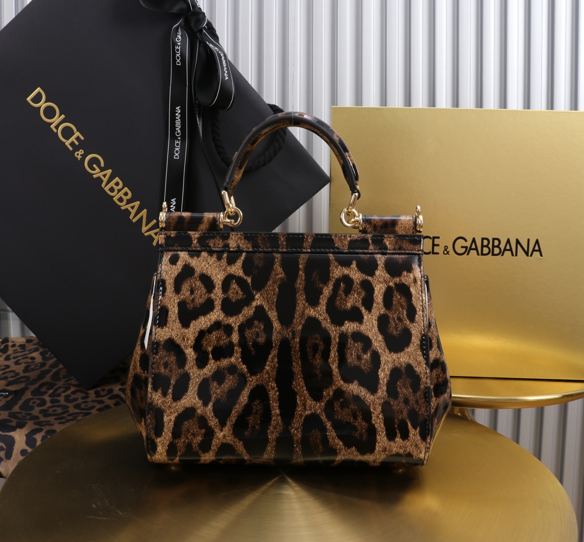 Dolce & Gabbana Sicily Leopard Print Leather Top Handle Satchel Bag, 21x16x8cm 5 cmp a1751566954842 1472