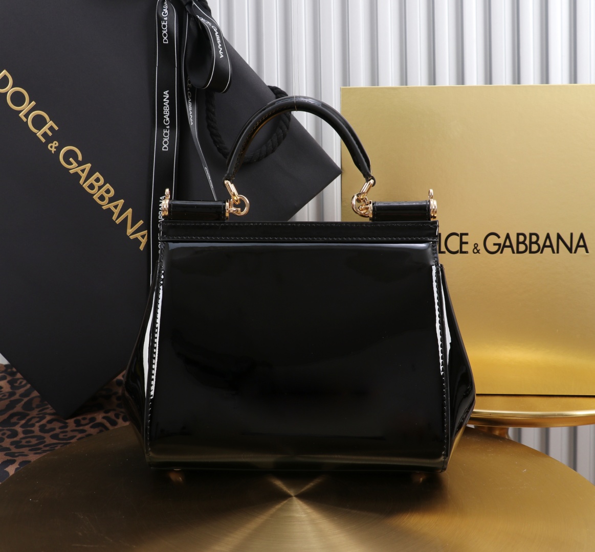 Dolce & Gabbana Sicily Small Leather Satchel Top Handle Bag 5 cmp a1751567018746 7452