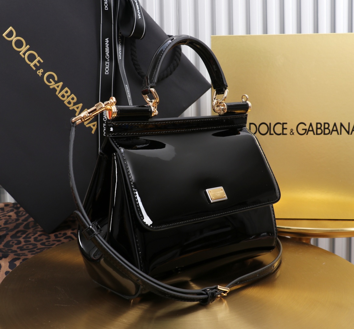 Dolce & Gabbana Sicily Small Leather Satchel Top Handle Bag 4 cmp a1751567018747 8840
