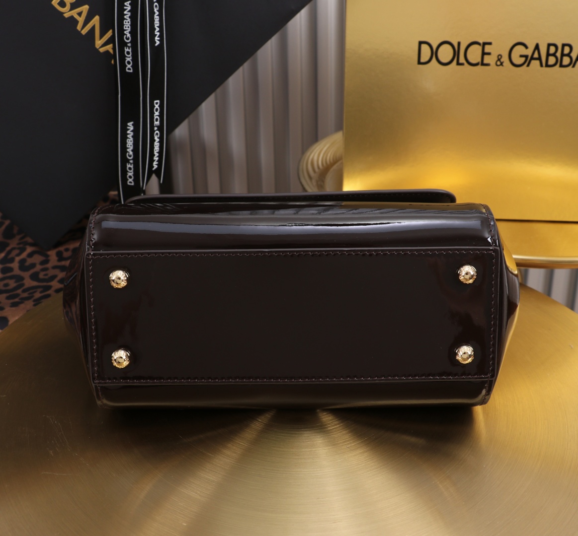 Dolce & Gabbana Sicily Small Leather Satchel Top Handle Crossbody Bag 6 cmp a1751567064794 6657
