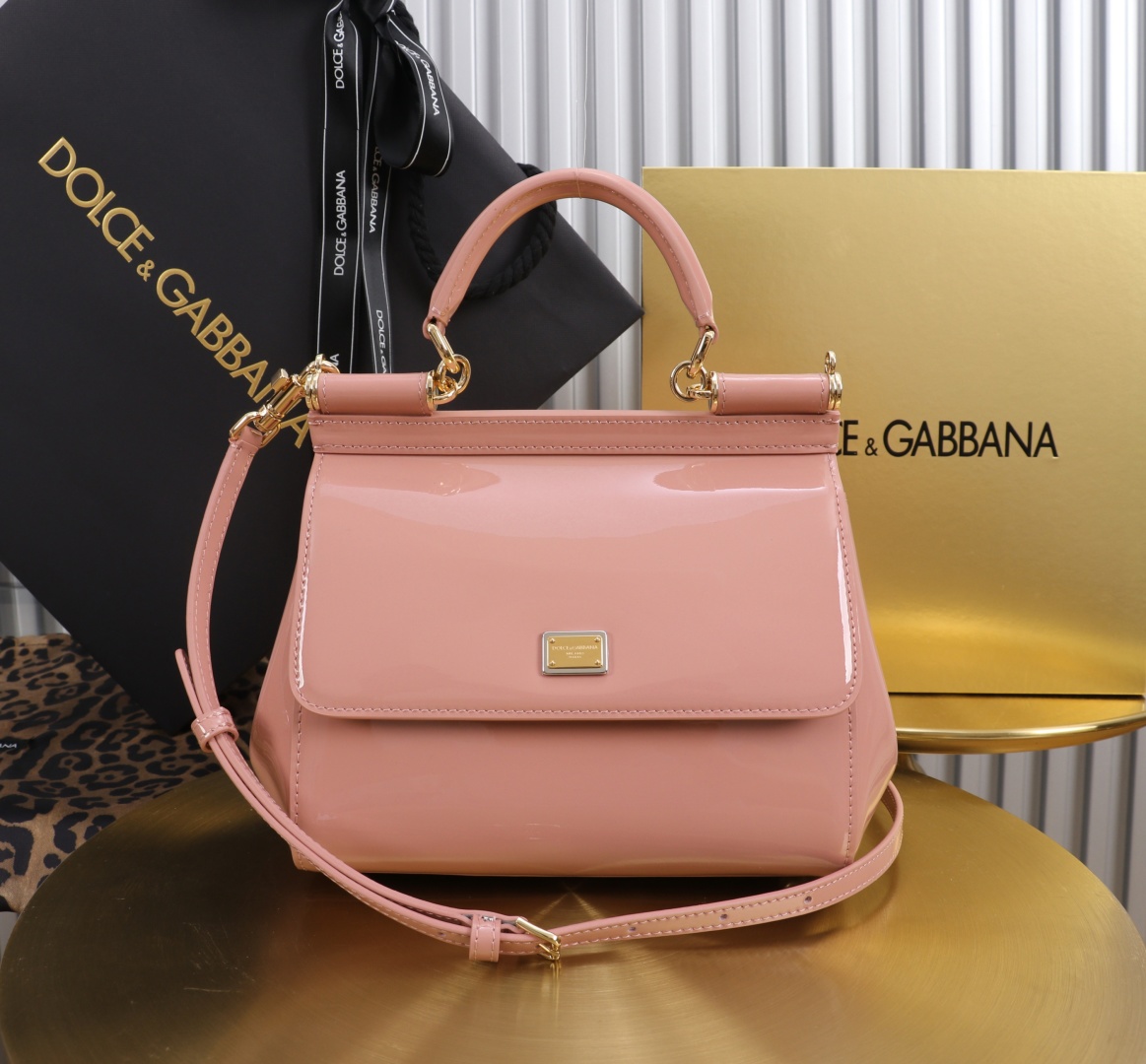 Dolce & Gabbana Sicily Small Leather Satchel Bag - Chic Rose Pink 3 cmp a1751567104605 2700