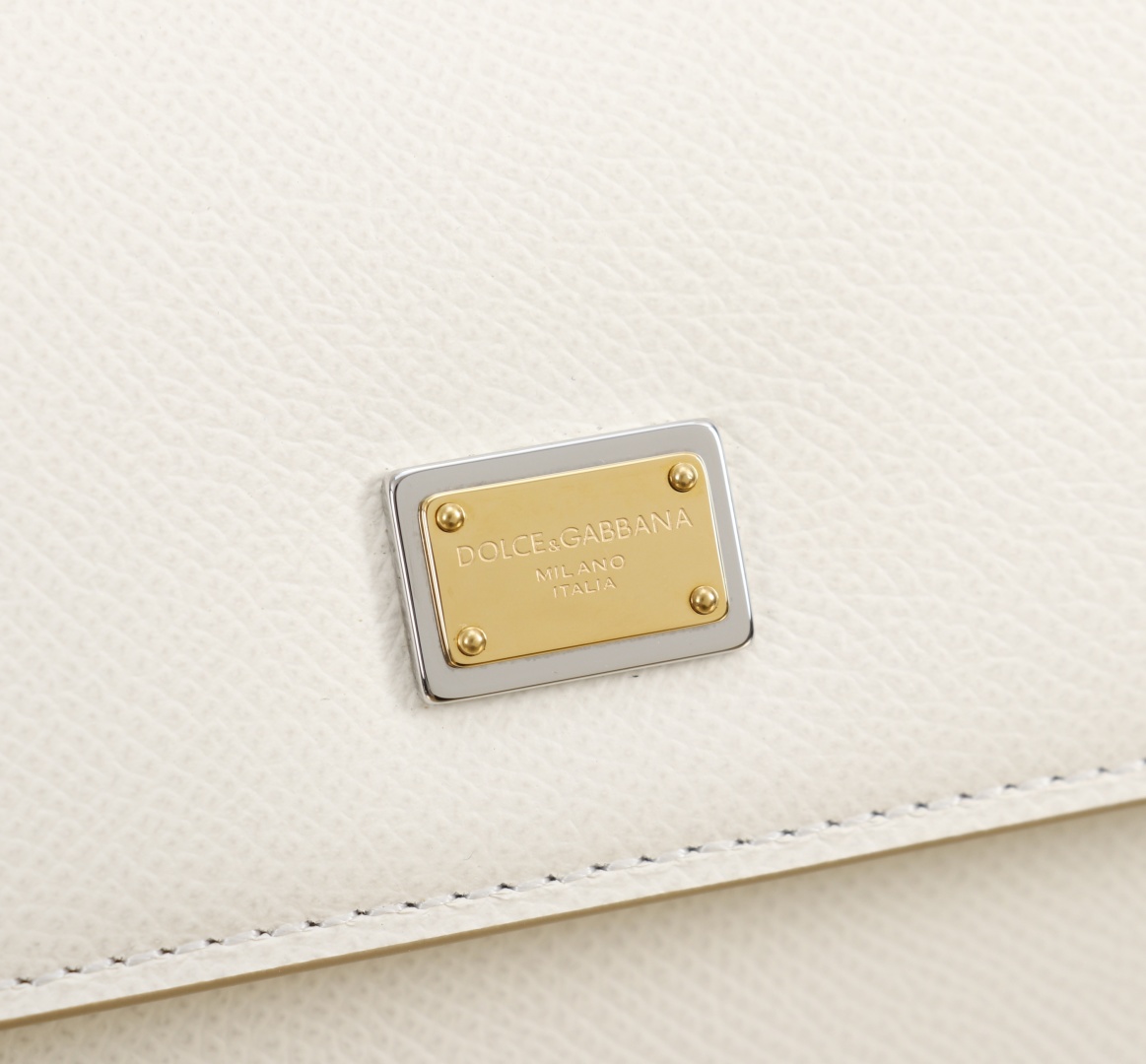 Dolce & Gabbana Sicily 11125 White Leather Top Handle Bag, 21x16x8cm 10 cmp a1752232752266 8820