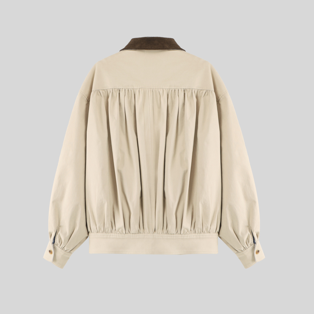 ——25AW❤️新款❤️——25AW秋冬🔥Helsa灯芯绒飞行夹克外套🛒sml𝘾𝙊𝙇𝙊𝙐𝙍：砂岩色