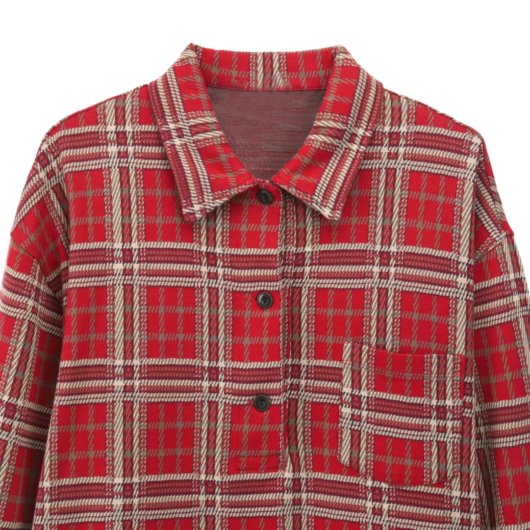 ——25AW❤️新款❤️——25AW秋冬🔥Isabel marant格纹衬衫，男女同款，朴灿烈、林允儿同