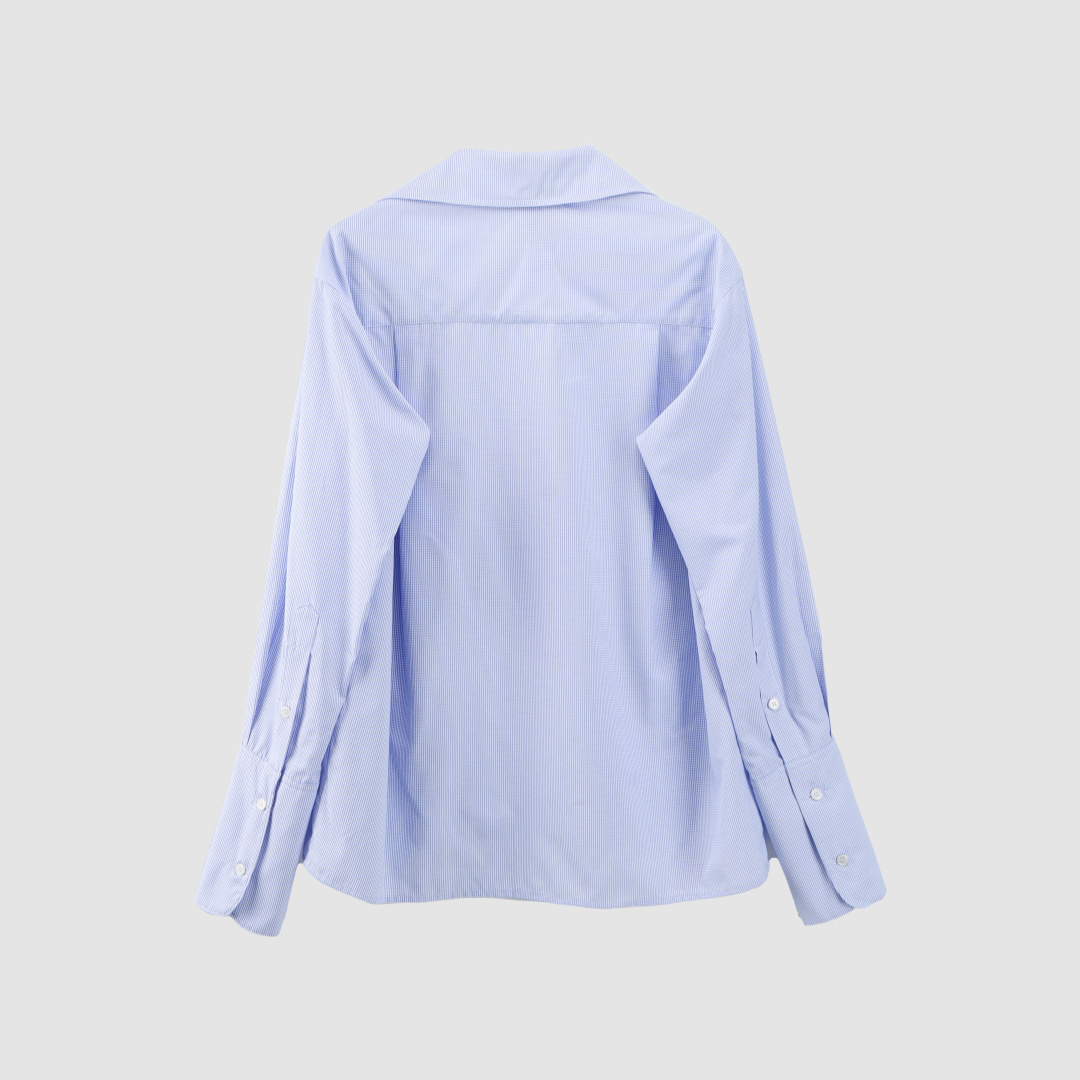 ——26PS❤️新款❤️——26PS早春🔥Helsa0.2毫米格子立领衬衫🛒sml