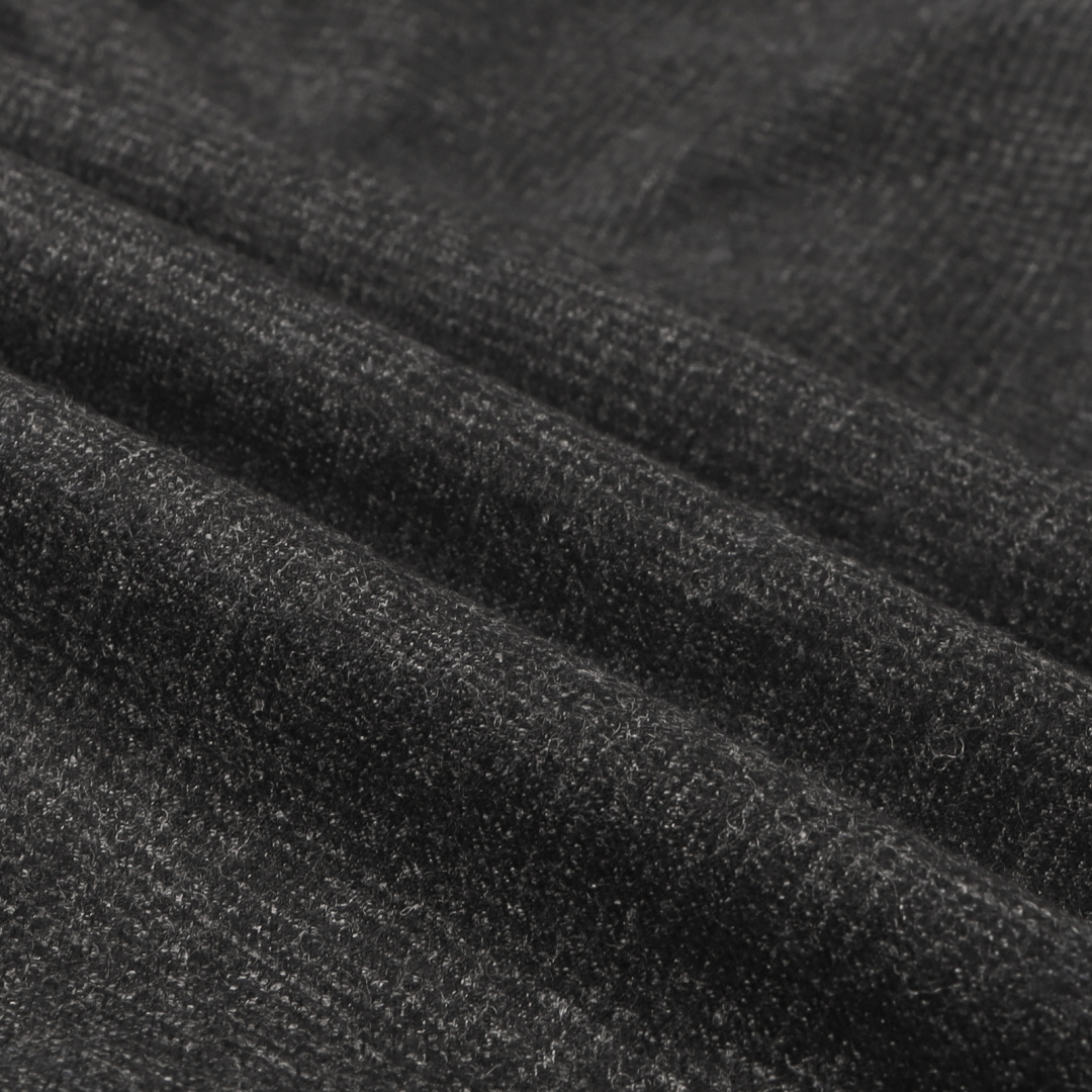 Dark Gray Draped Collar Zip Bomber Jacket
