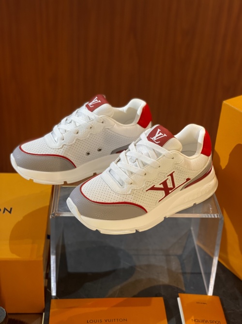 Louis Vuitton Men's Classic White Leather Sneakers Size 39-44 1 Louis Vuitton Men's Classic White Leather Sneakers Size 39-44