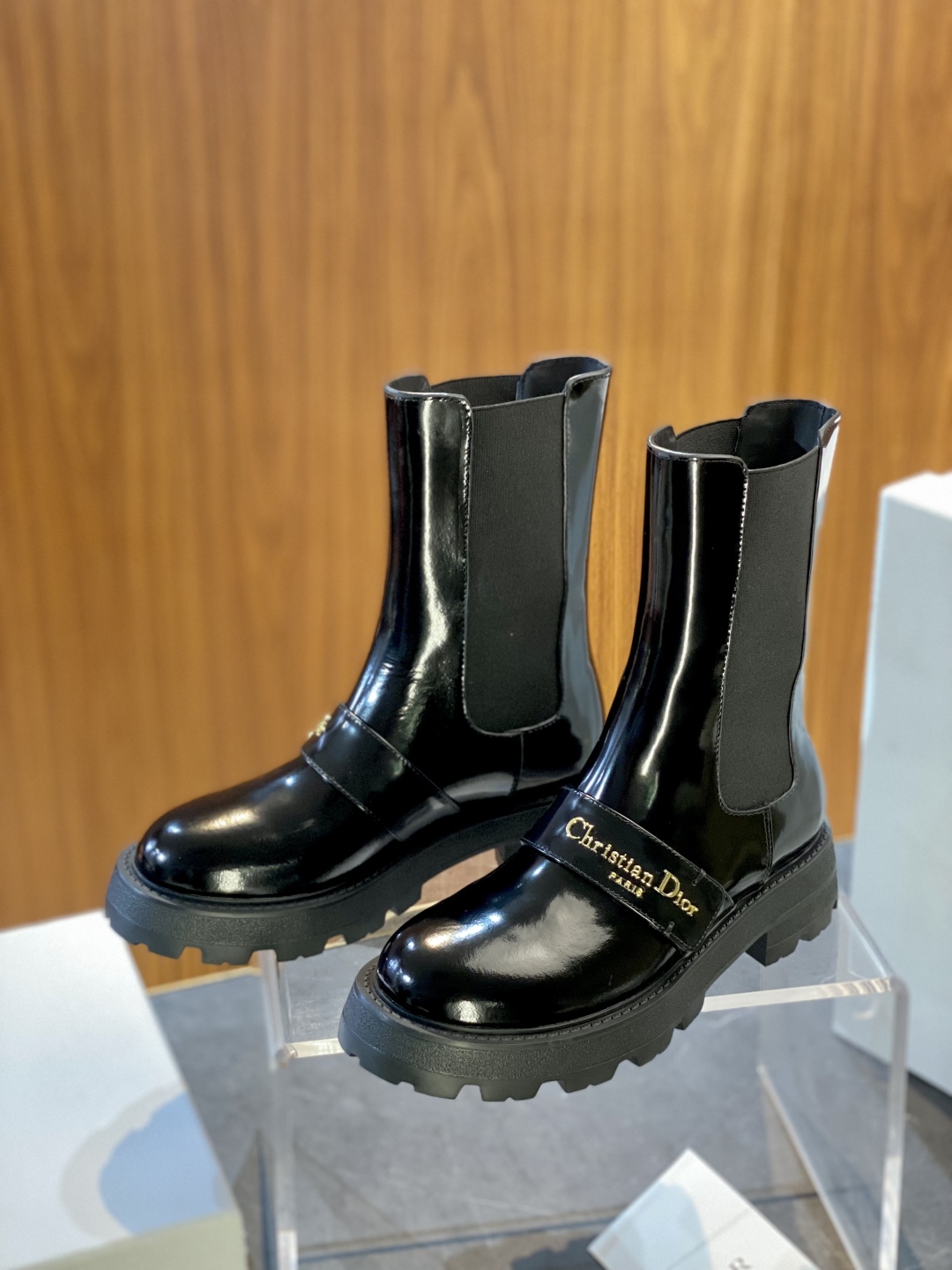 Dior D-Major Black Leather Ankle Boots for Women, Stylish and Comfortable 8 cmp i1755592734238 3553 0 3