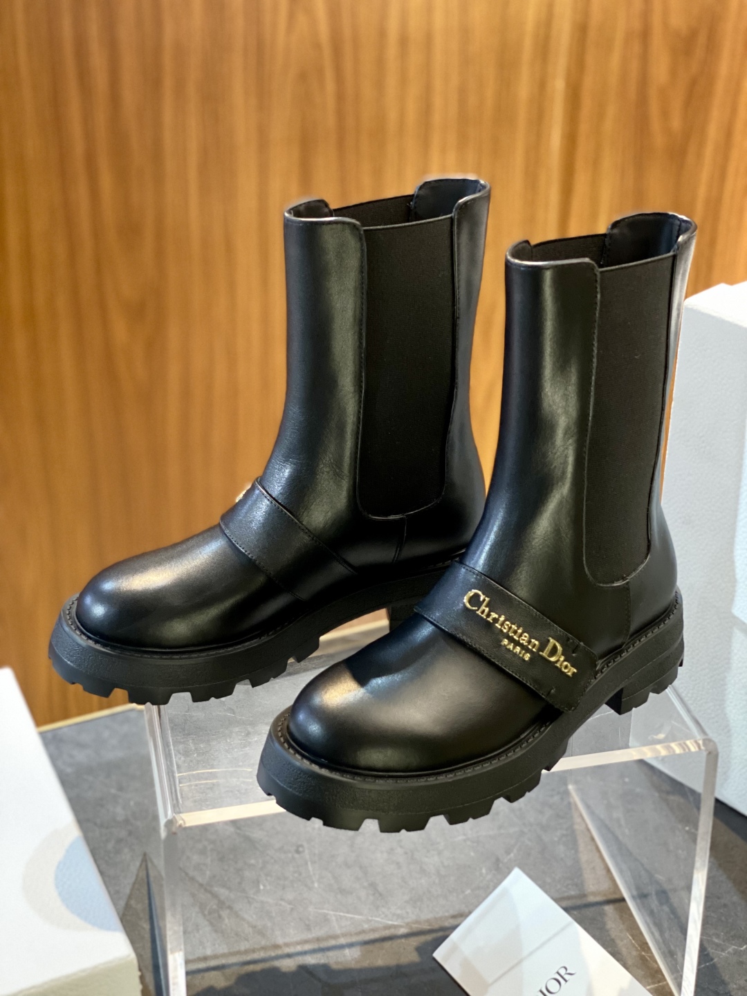 Dior D-Major Black Leather Ankle Boots for Women, Stylish and Comfortable 2 cmp i1755592734244 5849 0 5
