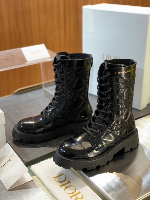 Dior D-Major Black Leather Quilted Combat Boots Women's Size 35-40 1 Dior D-Major Black Leather Quilted Combat Boots Women's Size 35-40