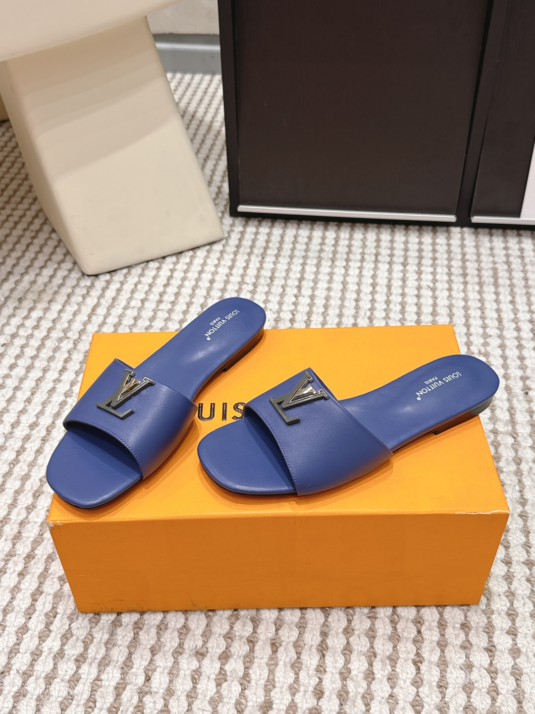 Женские шлепки Louis Vuitton Isola, цвет синий
