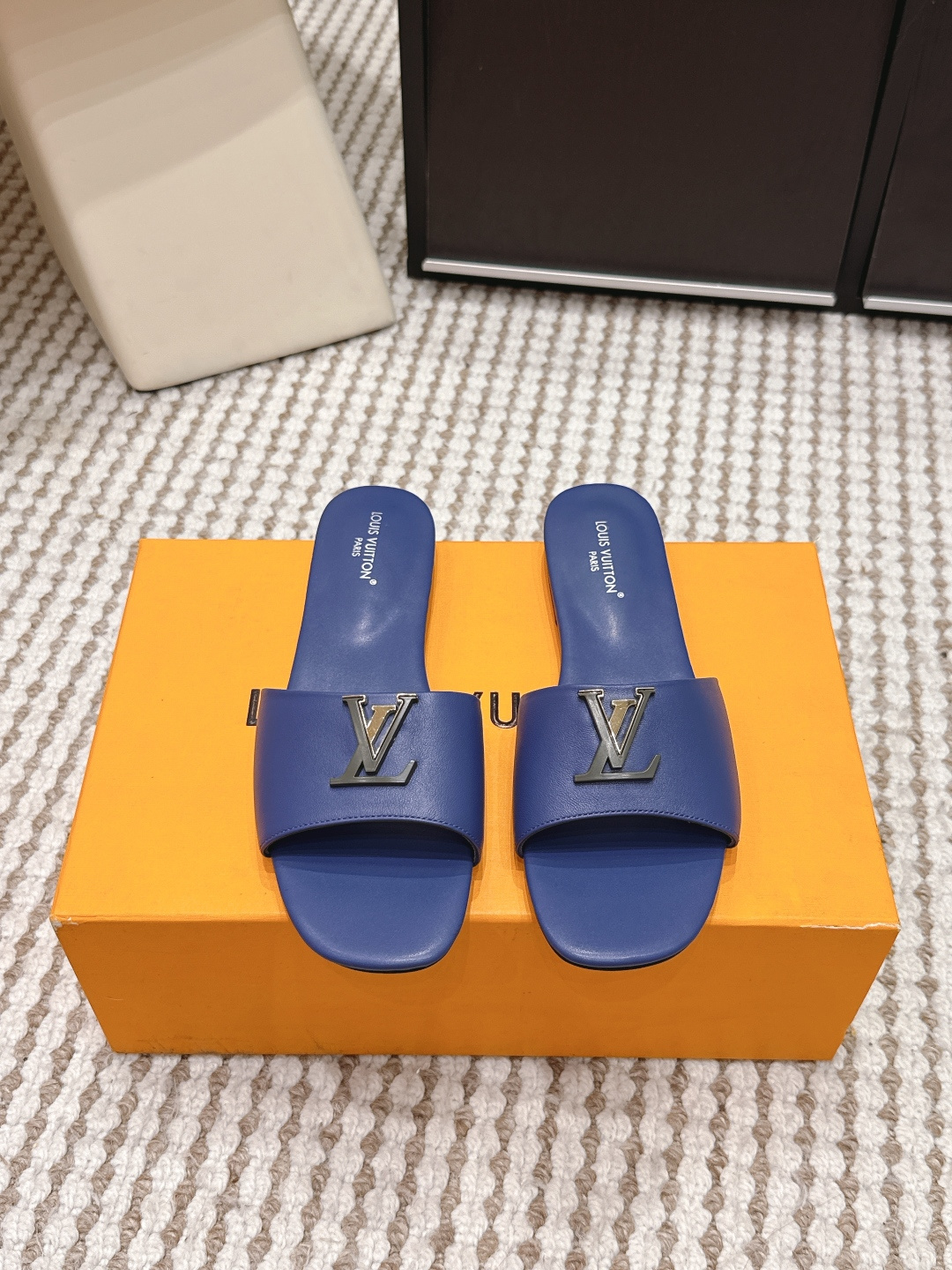 Женские шлепки Louis Vuitton Isola, цвет синий