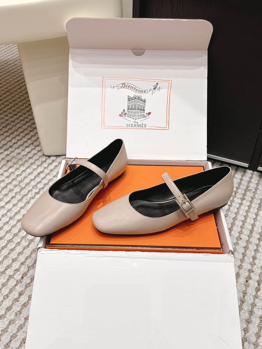 Женские туфли-балетки Hermès