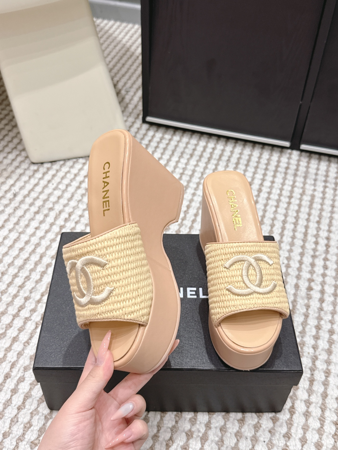 Chanel CHANEL 香奈儿2026春夏新款 厚底 凉鞋 拖鞋