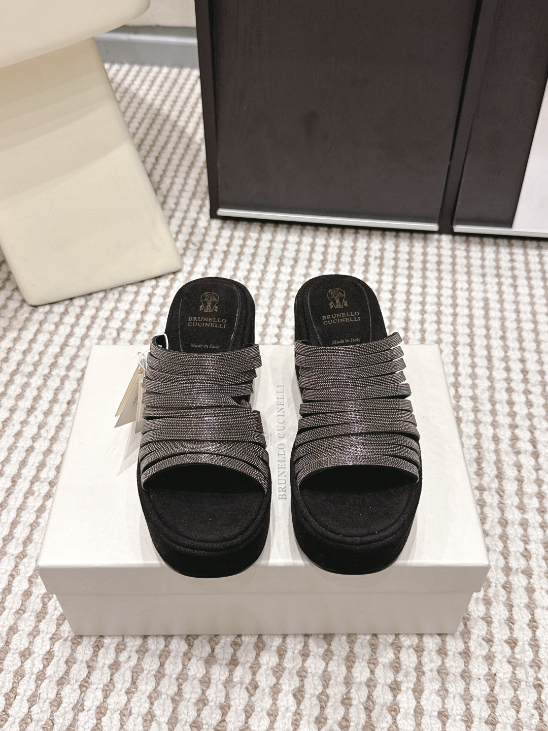 Мюли Brunello Cucinelli на платформе с декором