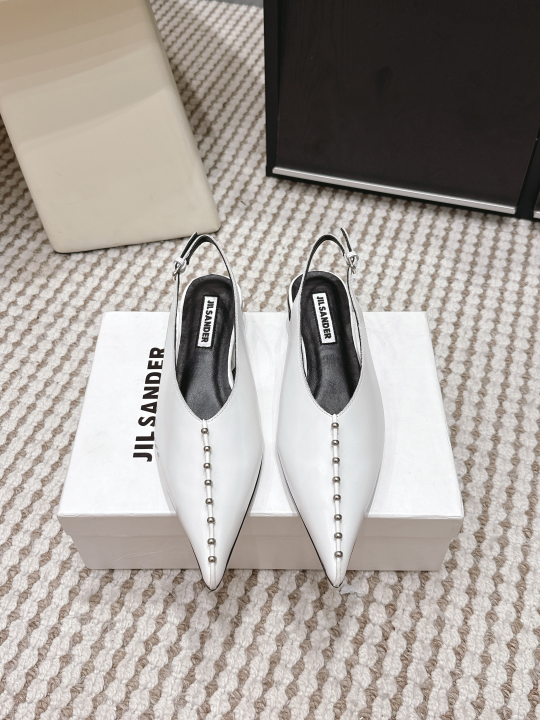 Женские лоферы Jil Sander белые