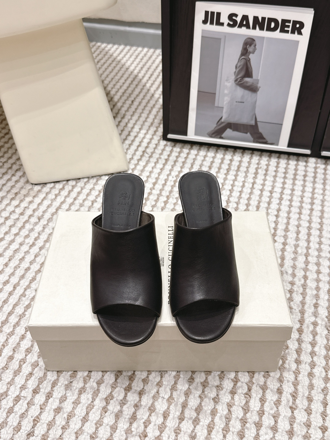Женские сабо из кожи Brunello Cucinelli