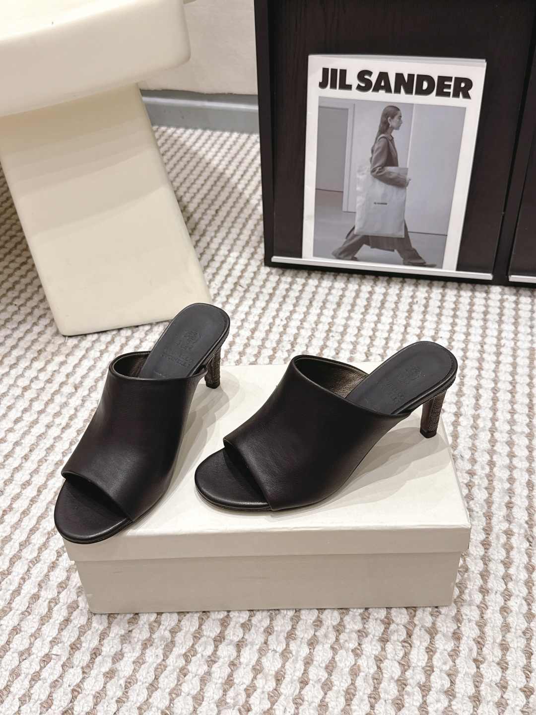 Женские сабо из кожи Brunello Cucinelli