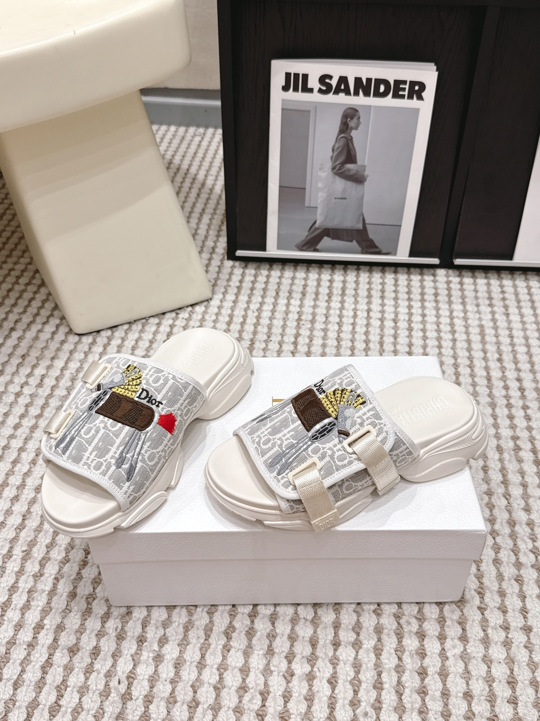 Платформенные шлепанцы Christian Dior
