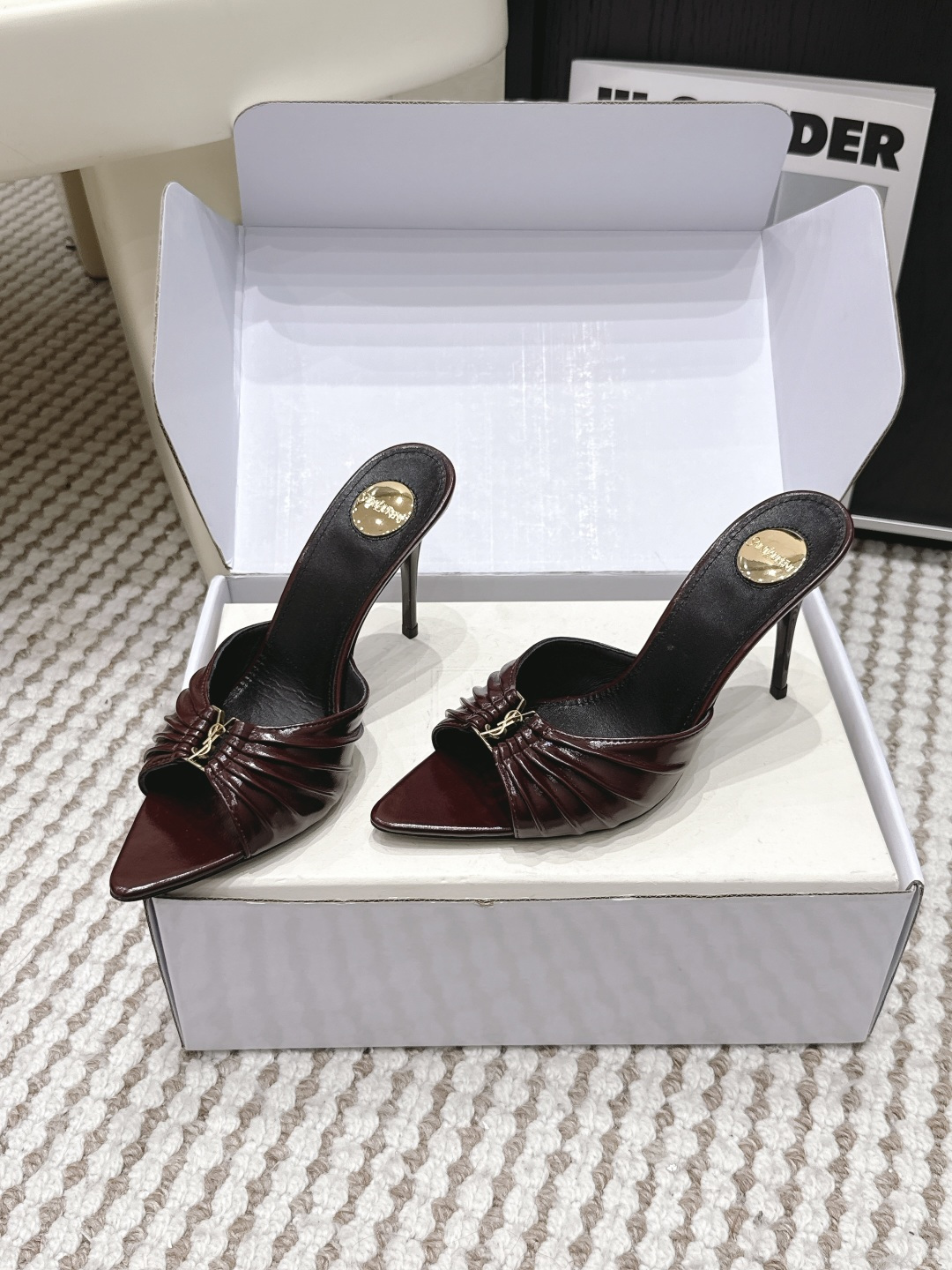 Мюли Saint Laurent YSL застёжка