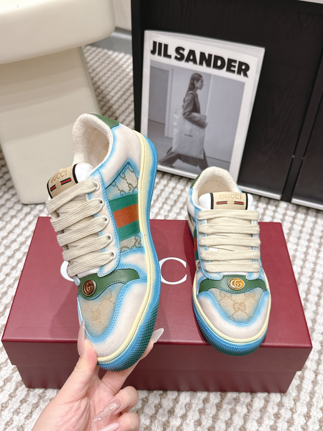 Gucci Style Leather Women's Shoes style reference detail image 5 from source 784616