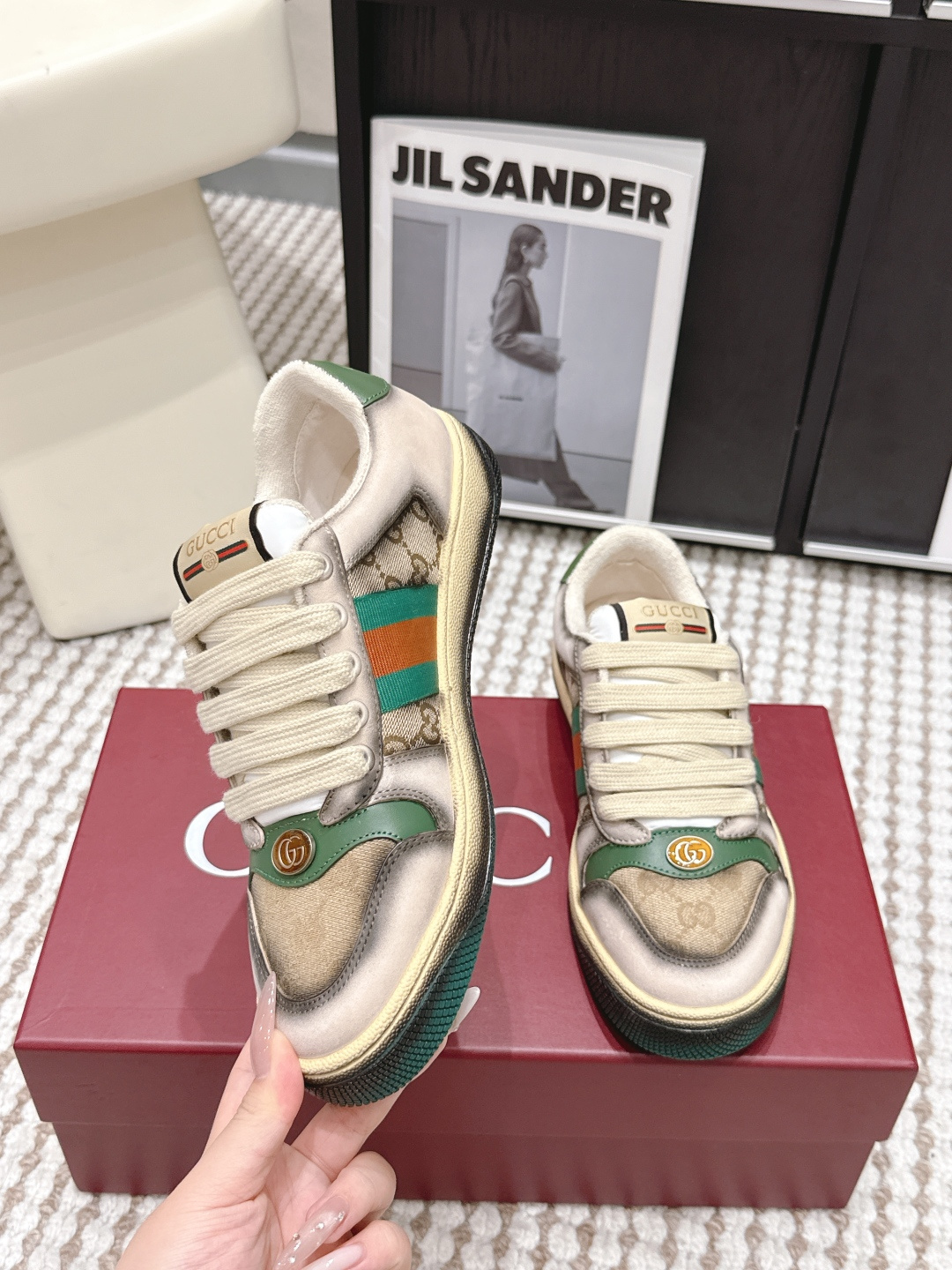 Gucci Style Leather Women's Shoes style reference detail image 5 from source 784618