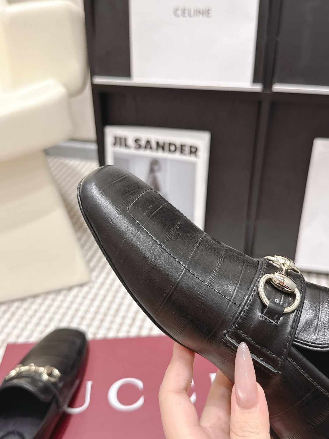 Gucci Style Leather Women's Shoes style reference detail image 6 from source 784621