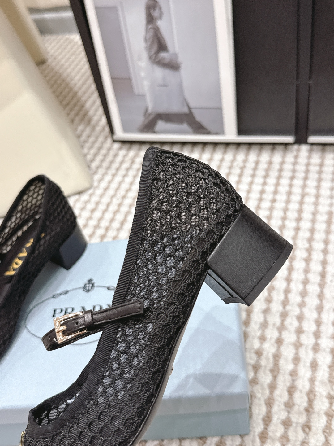 Prada Style Black Women's Shoes style reference detail image 6 from source 784853