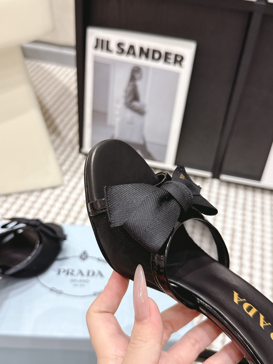 Prada Style Black Women's Shoes style reference detail image 7 from source 784855