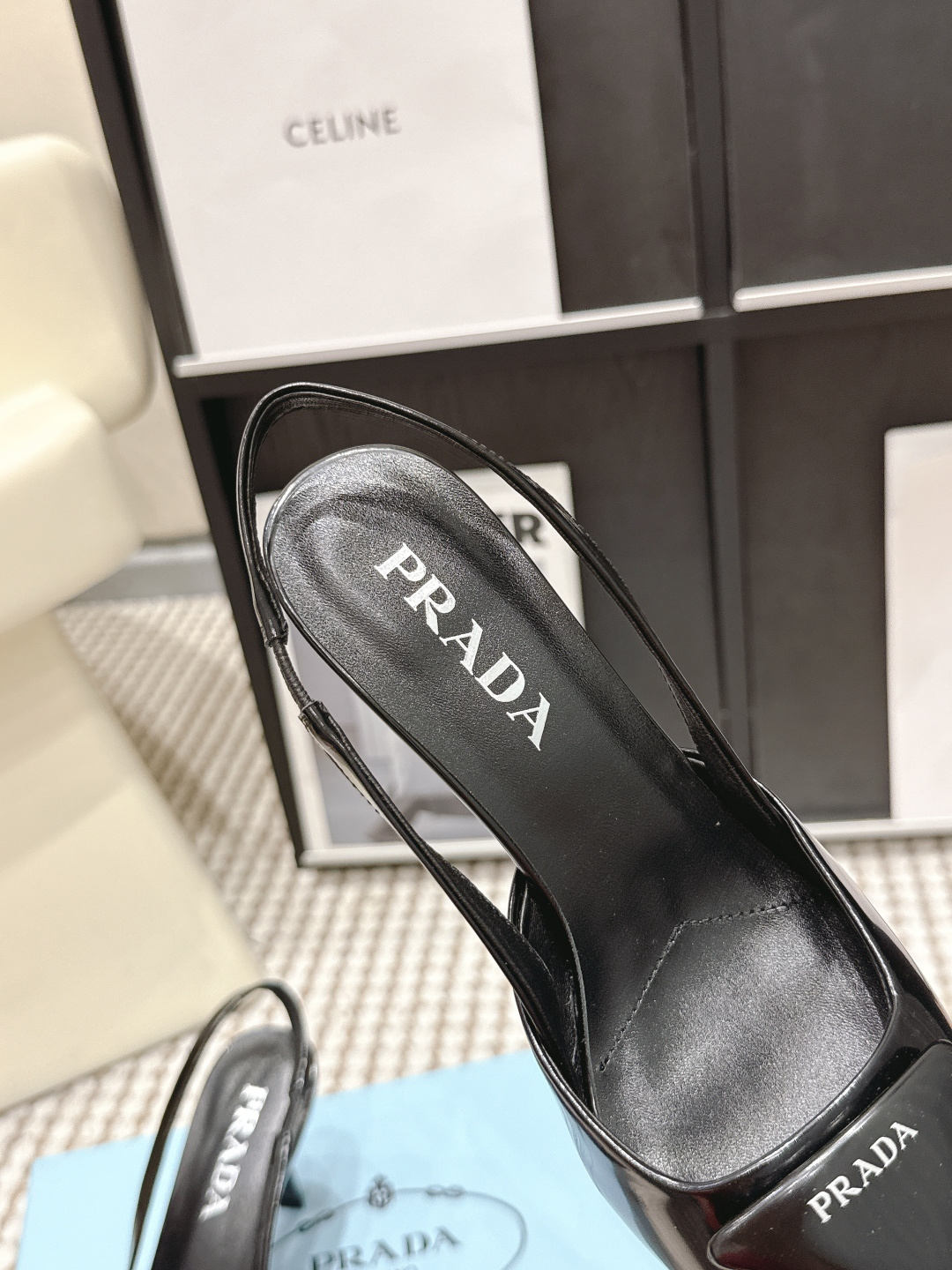 Prada Style Leather Women's Shoes style reference detail image 6 from source 784869