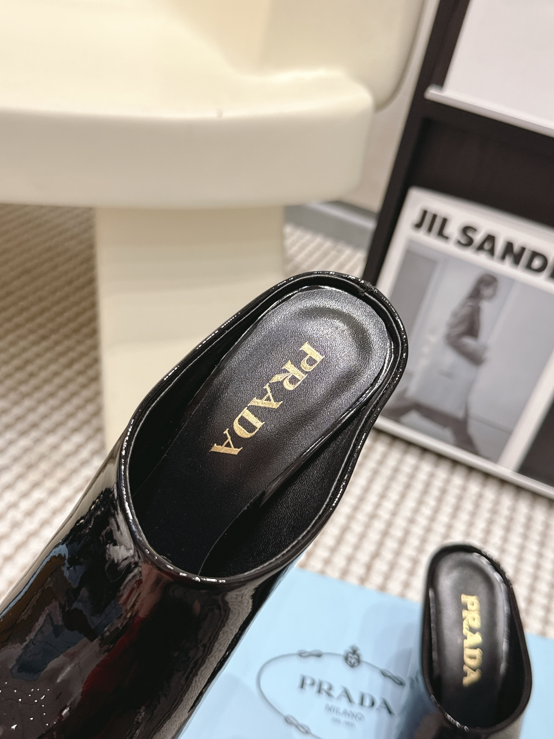 Prada Style Leather Women's Shoes style reference detail image 9 from source 784873