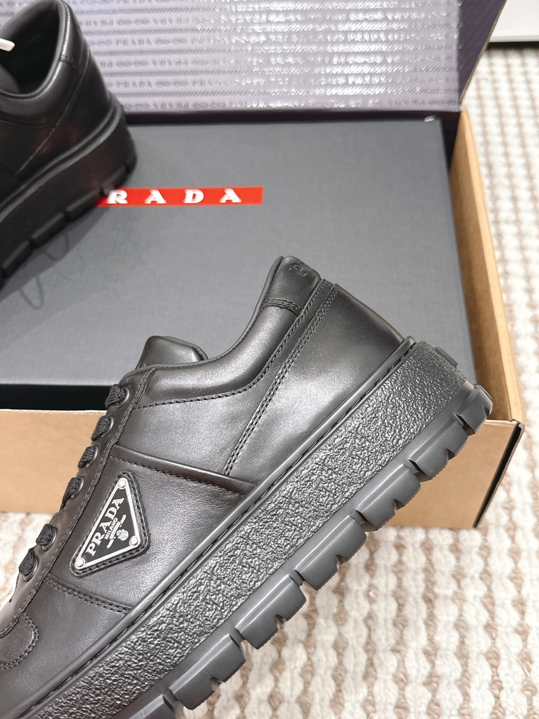 Prada Style White Leather Women's Shoes style reference detail image 7 from source 784866