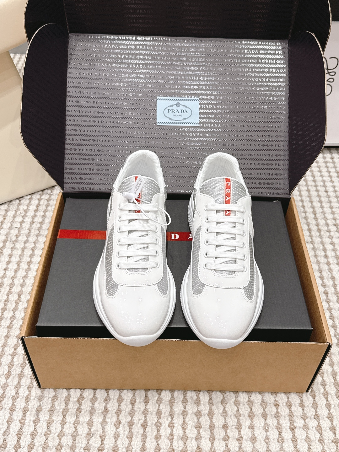 Prada Style Leather Women's Shoes style reference detail image 1 from source 784858