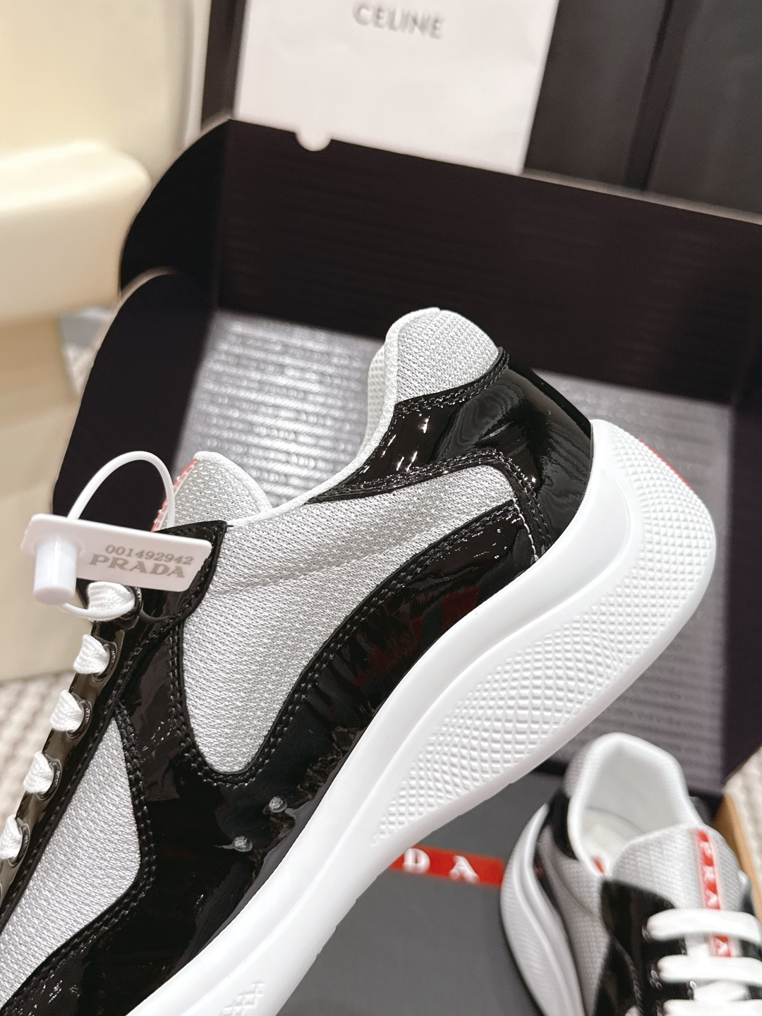 Prada Style Leather Women's Shoes style reference detail image 6 from source 784862