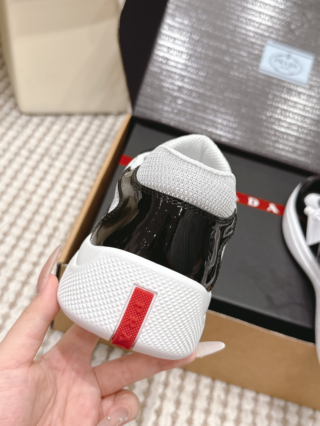 Prada Style Leather Women's Shoes style reference detail image 8 from source 784862