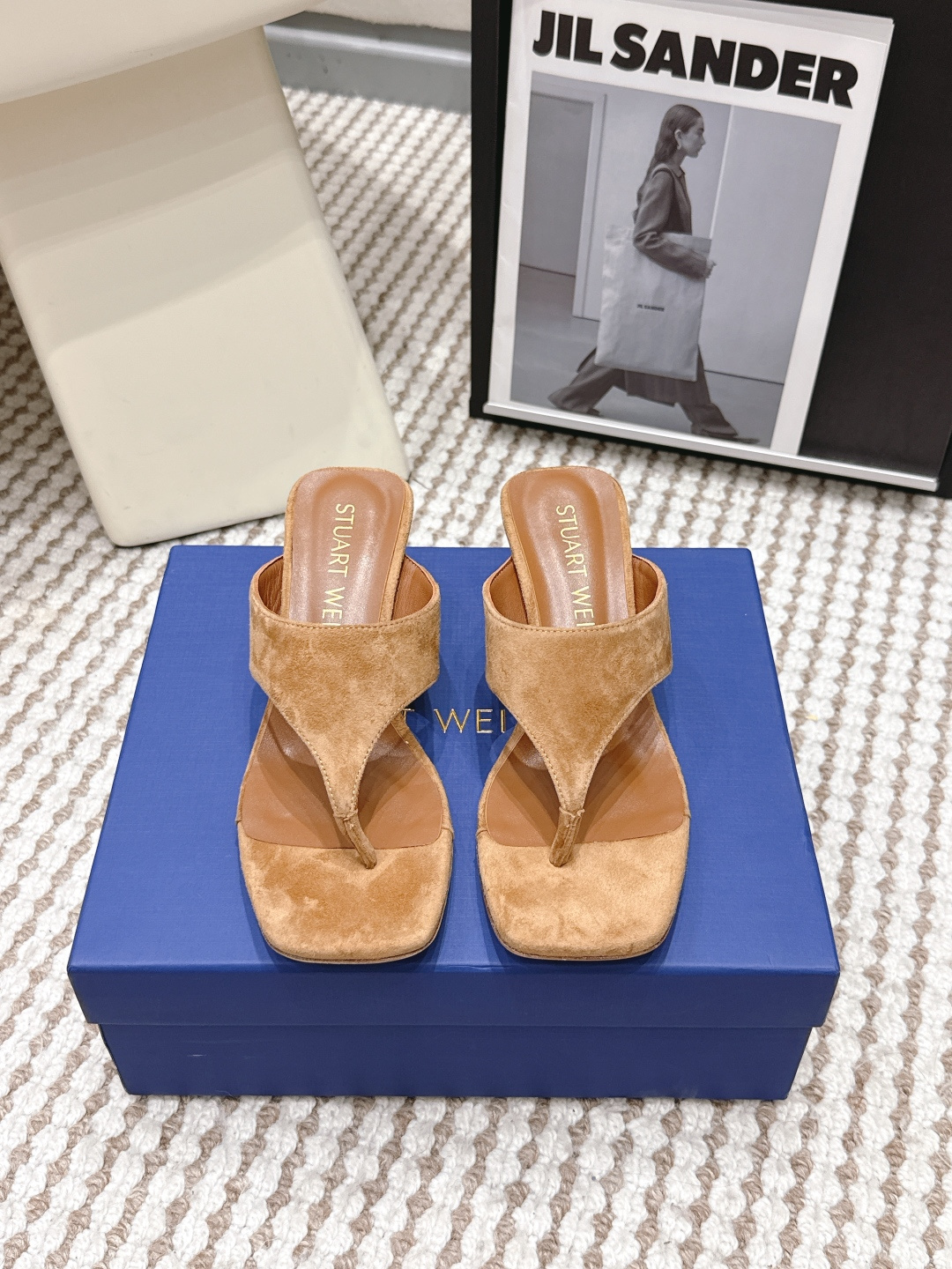 Женские замшевые мюли Stuart Weitzman с квадратным носком