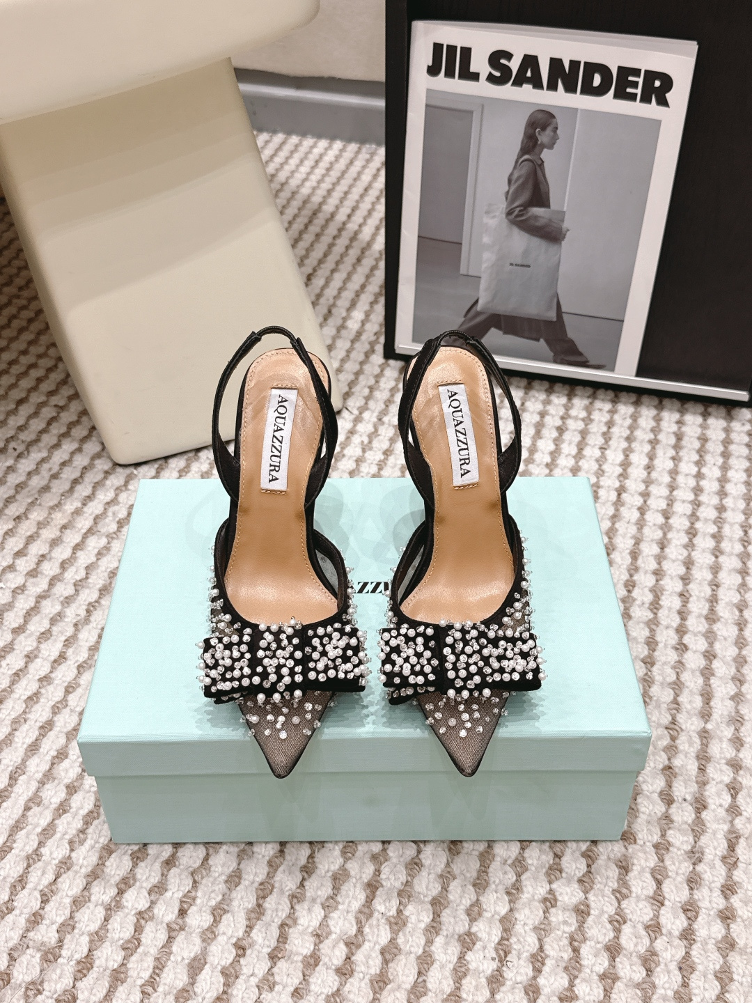 Туфли Aquazzura с жемчугом