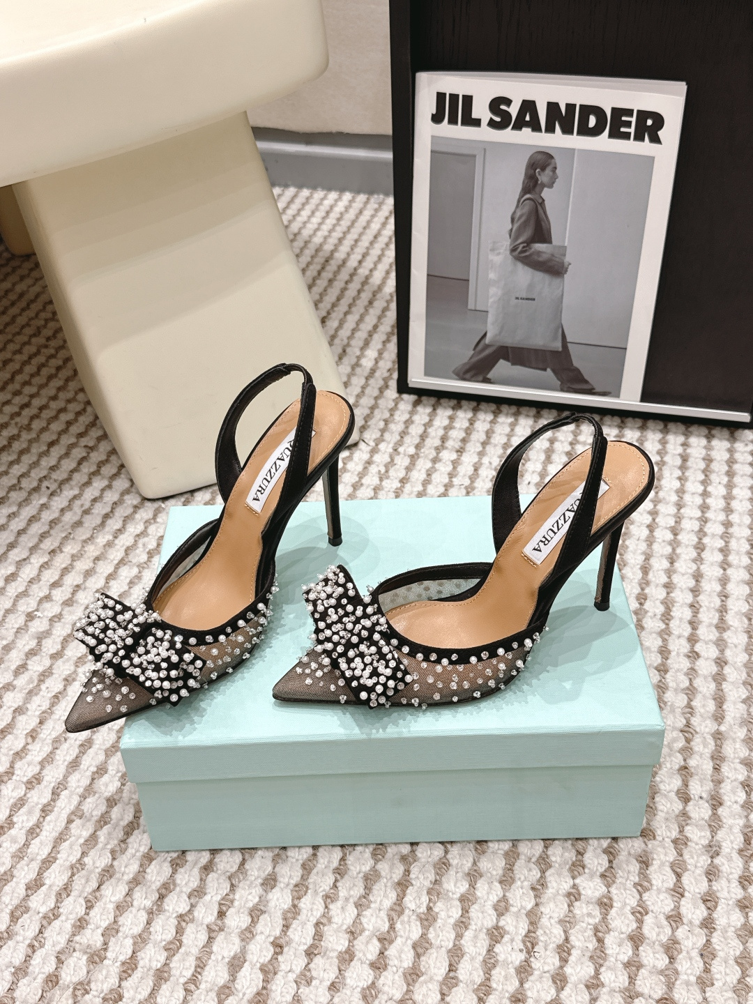 Туфли Aquazzura с жемчугом