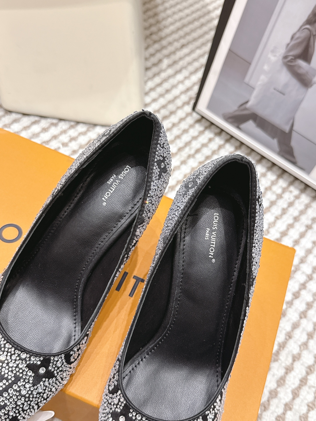 Louis Vuitton Louis Vuitton ss26 new arrival LV驴牌春夏新款系列玛丽珍烫钻高跟鞋单鞋