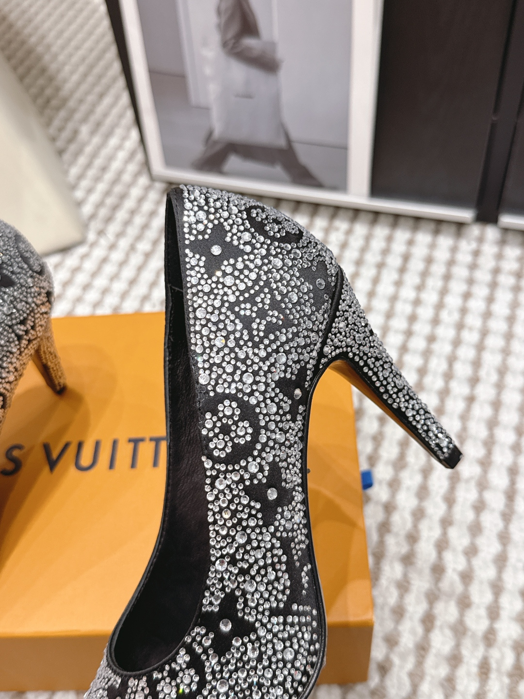 Louis Vuitton Louis Vuitton ss26 new arrival LV驴牌春夏新款系列玛丽珍烫钻高跟鞋单鞋