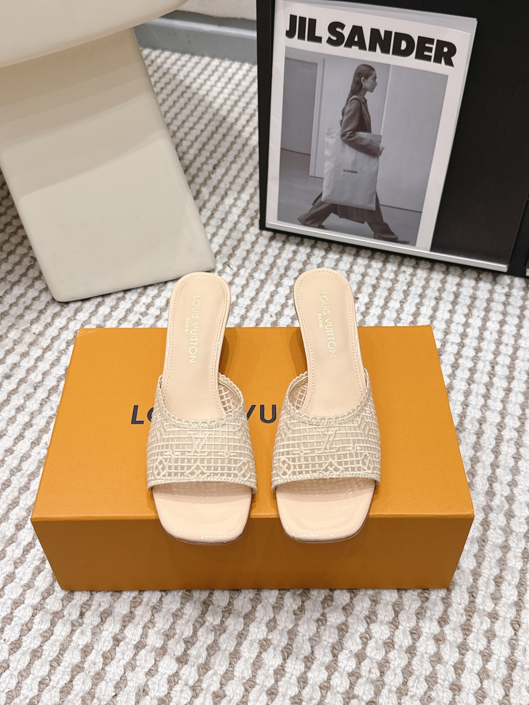 Louis Vuitton LV 路易威登 26/ 早春新品 玛丽珍高跟网拖鞋