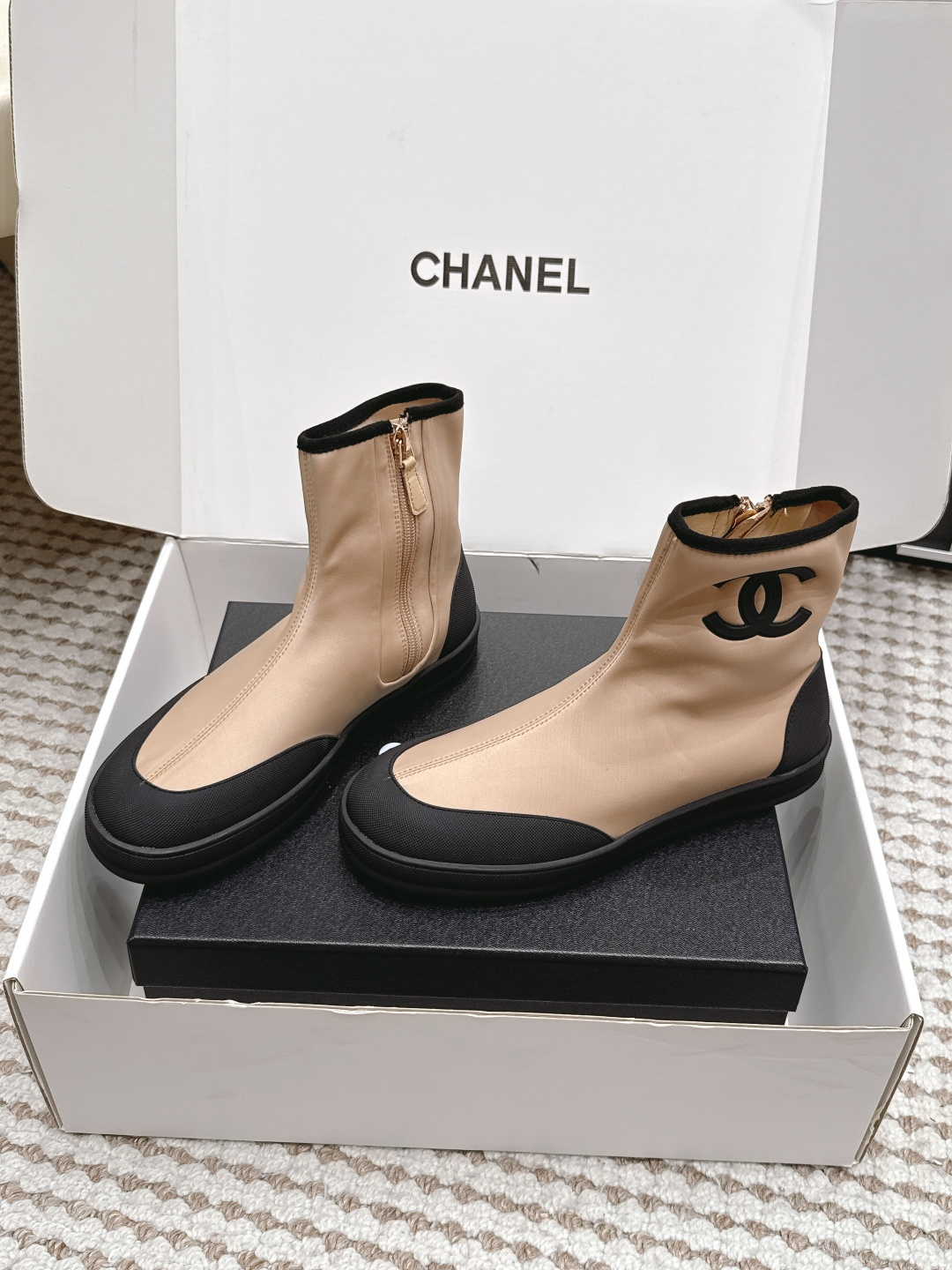 Женские эластичные ботинки Chanel