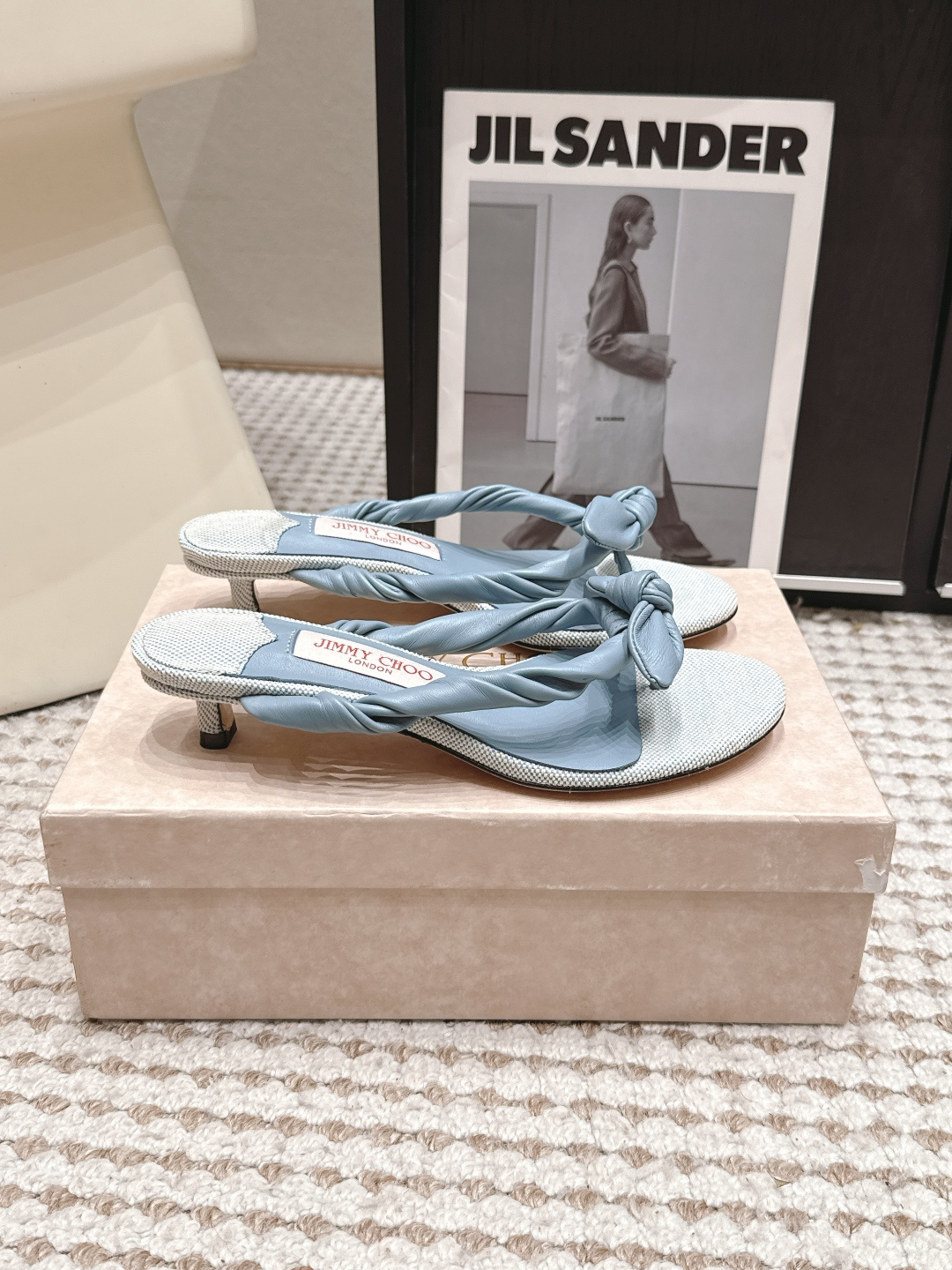 Женские шлёпанцы Jimmy Choo с бантом