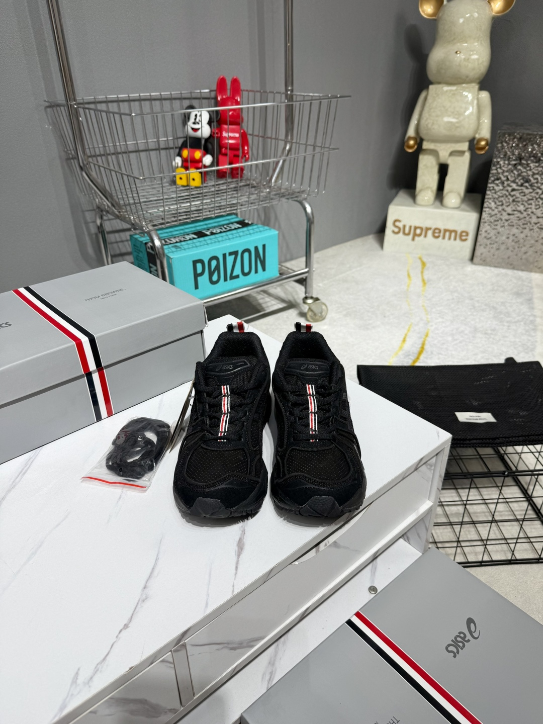 NO:882920,THOM BROWNE Tom Brown19860909THOM BROWNE汤姆·布朗 × ASICS Gel-Kayano 14 联名款 圆头系带 低帮 生活休闲鞋 男女同款 36-46（有半码）,休闲鞋/运动鞋,thom browne,sneakers,Women's Shoes