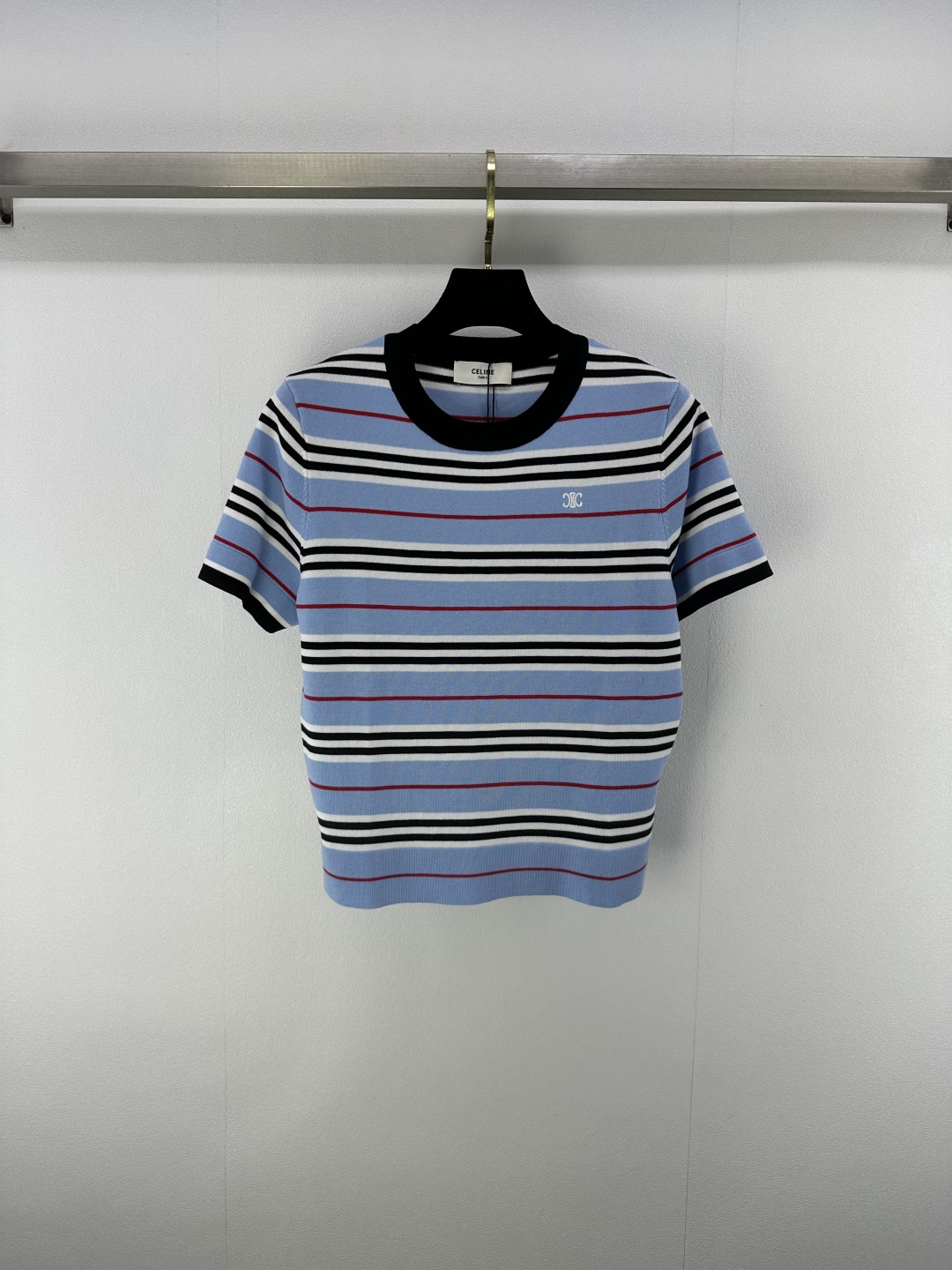 NO:422333,Celin* new details 25 Summer new style striped round neck short sleeve casual outfit l Elastic style inclusive and super contrasting colors full of fashionableness and beauty comfort ~ versatile and not picky 2 colors 3 codes SML, celine, T-shirt, alexander wang19860909Celin*上新细节 25 夏季新款条纹圆领短袖随性穿搭 l 弹力款包容性超强撞色系时髦度和美感舒适度十足～百搭不挑人 2色3码SML,,celine,T-shirt,alexander wang,Women's clothing